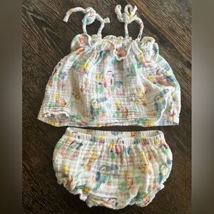 Angel Dear Toucan top and bloomer set